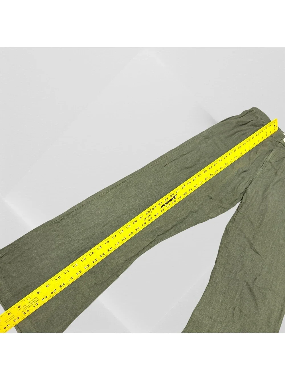 Arkhe The Label  VKTRBLAK. The Linen Rayon Pants Drape mens Olive L 30-33x33